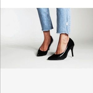 Antonia Saint Victoria Black Heels Sz 5.5 Wide NEW